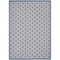 Homeroots 8 x 11 ft. Blue & Gray Indoor & Outdoor Area Rug 385160 - alternate 1